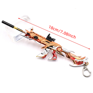 Hot Style Metal Game Gun modello M416 il più appassionato e sacro portachiavi staccabile in metallo personalizzabile modello giocattolo da collezione - Product Image 4