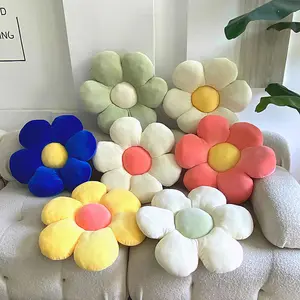 Çiçek şekilli atmak yastık popo yastık papatya dekoratif yastıklar yatak odası kanepe sandalye için