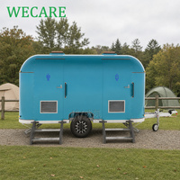 WECARE Toilettes portables solaires de luxe, remorque sanitaire mobile robuste avec batterie pour événements hors réseau