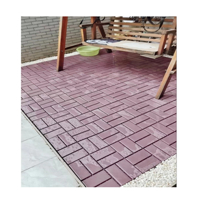 Azulejo de cubierta compuesto impermeable de grano de madera de plástico - Product Image 1