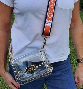 Stadium Approved Game Day Redeo Cross Body <strong>clear</strong> <strong>Purse</strong> with Studs Graduation Gift Corss Body Bag - Product Image 5