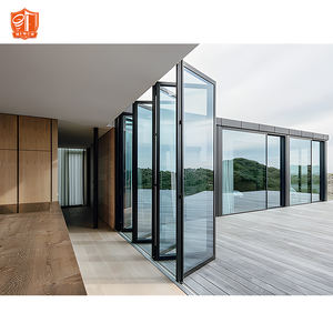 Porta pieghevole in alluminio grande vetro Bi Fold sistema di porta per Villa terrazza ingresso - Product Image 3