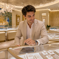 Vitrine de bijoux haut de gamme vitrine de bijoux moderne en métal en acier inoxydable meubles de bijoux de luxe en verre incurvé personnalisé