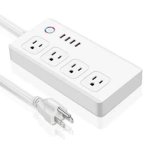 Ổ Cắm Hẹn Giờ Điện Thông Minh Alexa Ổ Cắm Thông Minh Wifi 4 Ổ Cắm CE 4USB 4 Ổ Cắm 10A/15A - Product Image 3