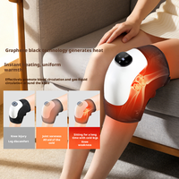 Masajeador de Rodilla Inalámbrico Ajustable con Función de Calentamiento 3D, Soporte Térmico para Relajación Muscular