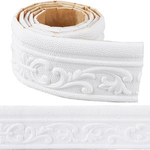 Moldura de Espuma Autoadhesiva 3D Estéreo para Decoración de Paredes, Esquinas de Techo y Bordes - Product Image 1