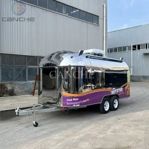 ซุ้มขายฮอทดอกสแตนเลสแบบกำหนดเองสำหรับรถพ่วงขายอาหารเคลื่อนที่ - Product Image 5