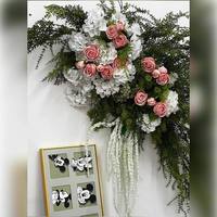 Kunden spezifische Wald künstliche grüne Pflanze Dekoration Kt Board Hintergrund Store front Hintergrund Layout künstliche Blumen