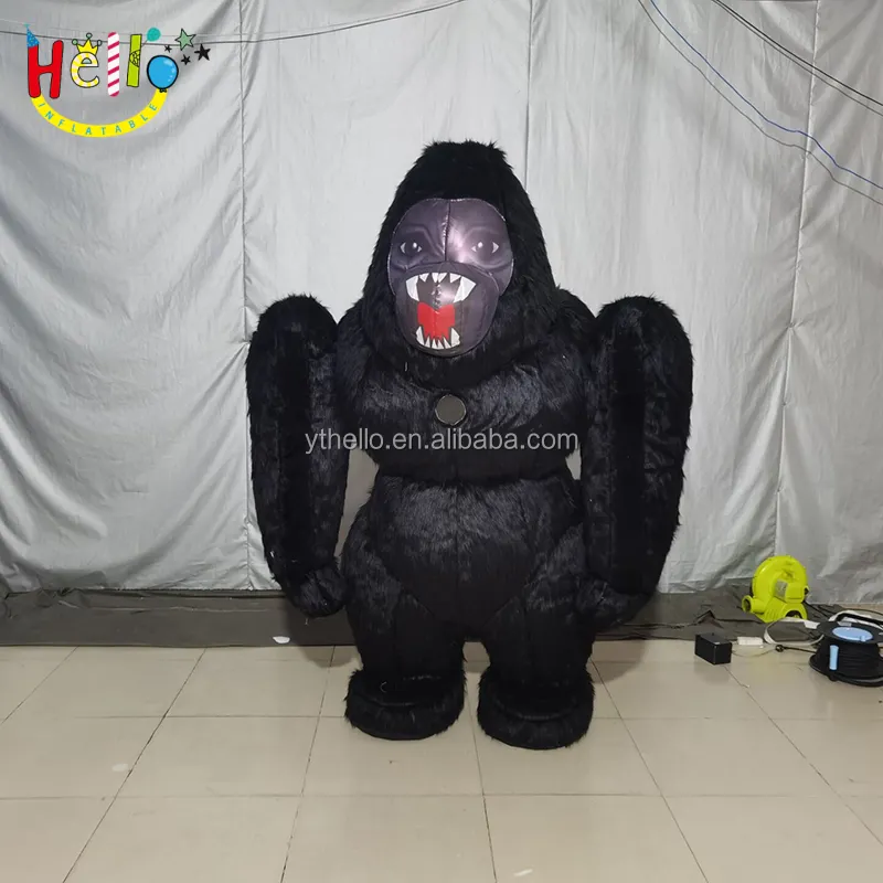 Kostum Maskot Tiup Gorila Monyet