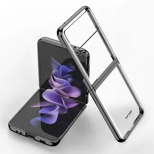Geili Shockproof Custom Fashion Designer Phone Case Carbon Fiber Hard Pc Phone Case For Samsung Galaxy Z Flip 3 4 5