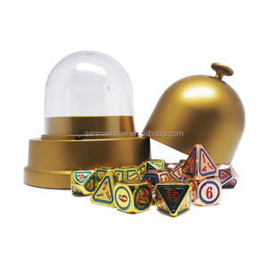 Accesorios de casino eléctricos completamente sellados, copa de dados de póker con brillo dorado con tapa, copa de dados electrónica - Product Image 6