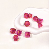 Mini jeu de dés à paillettes bicolores 10 mm D6 en acrylique, dés polyédriques à six faces pour jeux de société