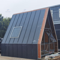 Pequeña casa de Marco A portátil con estructura de construcción de acero superventas precio competitivo casa pequeña al por mayor cabina de Marco A
