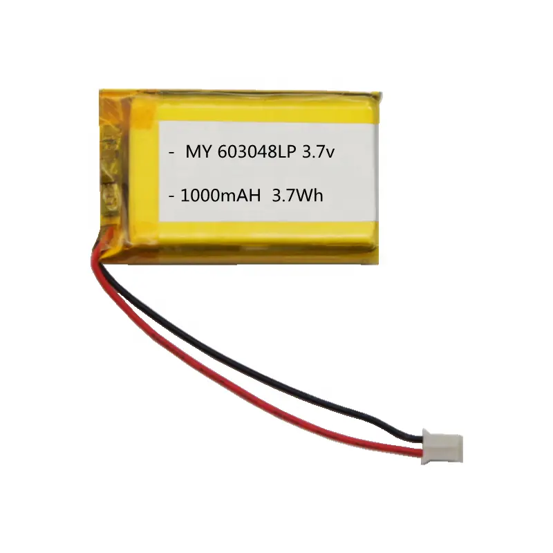 Consumer electronics digital products 3.7v 1000mah rechargeable lithium ion battery