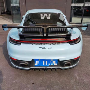 Becquet noir de haute qualité style 12mm en fibre de carbone, aileron postart adapté à la <span class=keywords><strong>Porsche</strong></span> <span class=keywords><strong>911</strong></span>, 992, 992 - Product Image 1