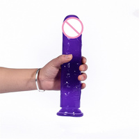 Dildo Erótico Realista Pene Grande de Gelatina Con Ventosa Fuerte Masajeador para Masturbación Femenina Estimulación del Punto G y Clítoris Juguetes Sexuales
