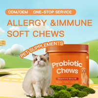 Complément alimentaire pour animaux de compagnie, comprimés à mâcher probiotiques pour le système immunitaire des animaux - Enzymes digestives à la citrouille pour la flore intestinale