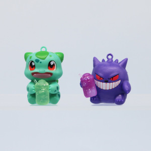 Joli dessin animé Pokemoned Gengar <span class=keywords><strong>Pikachu</strong></span> figurine jouets bureau bureau gâteau décoration accessoires 3D poupée figurines ensemble - Product Image 6