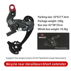 Jeu de crochets arrière pour bicyclette, 24/27/30 vitesses, en alliage d'aluminium, extension pour dérailleur arrière