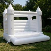 Château gonflable commercial pour enfants, château gonflable pour sauter, fête, mariage, événements, maison de rebond blanche