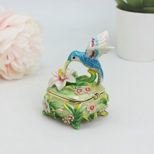 Металлическая шкатулка-украшение в виде тукана из пайета от производителя из Гуандуна, ручная работа, эмаль, для декора дома - Product Image 3