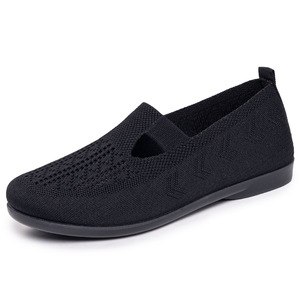 Chaussures décontractées pour femmes en gros, couleur unie, couleur foncée, nouvelle collection printemps, respirantes, légères, en maille, <span class=keywords><strong>semelle</strong></span> souple - Product Image 6