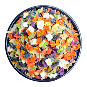 Venta al por mayor saludable natural mascota conejo merienda verduras secas frutas secas perros mezclados gatos hámster comida para mascotas golosinas