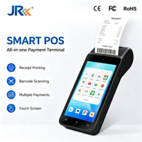 Terminal POS Inteligente JR SP580 con Android 14, Lector de Tarjetas IC Sin Contacto, PDA de Mano para Pagos en Comercios Minoristas