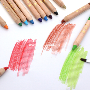 Crayons de cire colorés 3-en-1 avec logo OEM d'usine, taille géante, lavables, ensemble de crayons aquarelles et de pastels pour enfants - Product Image 6