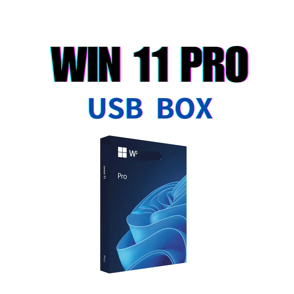 מחיר סיטונאי win 11 pro USB Box FPP 100% הפעלה מקוונת win 11 Box USB מקצועי OEM אנגלית/קוריאנית/רוסית/יפנית