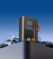 Automatic Car Battery Jump Starter Tire Inflator Double Cylinder Digital Pressure Gauge 12V Portable Air Compressor Plastic