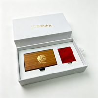 Boîte cadeau tiroir personnalisée avec logo, en carton rigide recyclable et pelliculage mat, pour sweats à capuche, t-shirts et vêtements