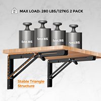 Support mural pliable pour table, tube carré, glissière, mur photo, pied de table, angle, main courante, clip de fixation pour cloison