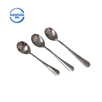 Cuillère à thé en acier inoxydable de style américain haut de gamme, à long manche, finition miroir, pour mariage, maison, restaurant, pièce unique, vaisselle