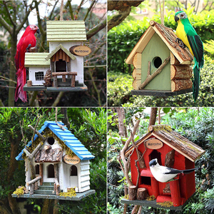 Maison d'<span class=keywords><strong>oiseau</strong></span> <span class=keywords><strong>en</strong></span> <span class=keywords><strong>bois</strong></span> naturel, cabanes d'oiseaux <span class=keywords><strong>en</strong></span> <span class=keywords><strong>bois</strong></span> naturel, maison d'élevage de perroquets suspendus, intérieur extérieur, maison d'<span class=keywords><strong>oiseau</strong></span> <span class=keywords><strong>en</strong></span> <span class=keywords><strong>bois</strong></span> pour le jardin - Product Image 6