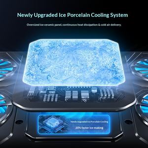 Ventilateur de refroidissement semi-conducteur pour ordinateur <span class=keywords><strong>portable</strong></span>, support de refroidissement pour ordinateur <span class=keywords><strong>portable</strong></span> de jeu, <span class=keywords><strong>refroidisseur</strong></span> d'ordinateur <span class=keywords><strong>portable</strong></span> à air D13 en plastique, modèle exclusif, le plus vendu - Product Image 4