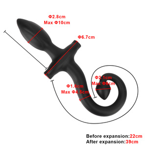 Plug Anal gonflable en Silicone liquide Plug fessier à <span class=keywords><strong>Double</strong></span> extrémité Jouet de masturbation gay fétiche adulte - Product Image 6