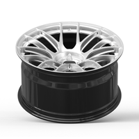 Nouvelle vente directe d'usine, 4 pièces de jantes en alliage d'aluminium forgé, 19, 20, 21 pouces, 5x112, finition argentée, concave profond, racing