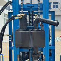 Plateforme de forage de puits d'eau hydraulique 150m 2500Nm Couple rotatif 100-300mm Diamètre de forage pour l'irrigation agricole