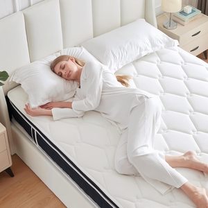 Vua Kích thước lai nệm trong một hộp thoải mái vừa công ty với bộ nhớ bọt độc lập mùa xuân chuyển động cô lập áp lực cứu trợ - Product Image 1