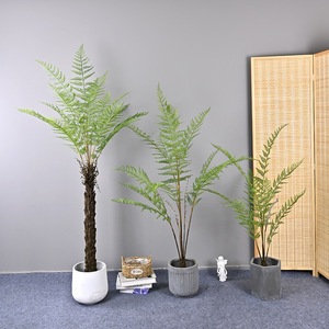 Tùy Chỉnh Nhân Tạo Cây Bonsai Trong Nhà/Ngoài Trời Trang Trí Nội Thất Màu Xanh Lá Cây Nhựa Ô Liu <span class=keywords><strong>Palm</strong></span> - Product Image 3