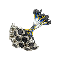 Connecteurs de châssis mâles MX à montage sur panneau métallique DIN 3, 4, 5, 6, 8 broches personnalisés en usine vers câbles Micro-Fit