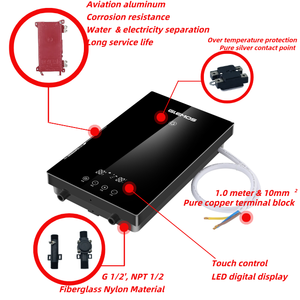 سخان مياه كهربائي بدون خزان بتصميم عصري بقوة 10 كيلو واط مع مستشعر حركة للاستخدام الخارجي في المركبات الترفيهية والفنادق والمرائب والسيارات والمنازل صنع في الصين - Product Image 5