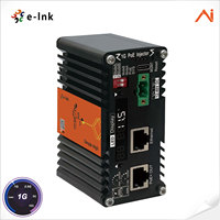 Injecteur PoE+ industriel intelligent géré par IA, 1 port, 30W, avec amplificateur de tension 9-54V, IEEE802.3at, pour utilisation industrielle difficile