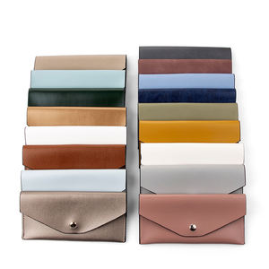 Custom Design <span class=keywords><strong>Multi</strong></span> <span class=keywords><strong>Color</strong></span> PU Leder Weiche Sonnenbrille netui Tragbare Tasche Passend für kratz feste Brillen tasche - Product Image 1