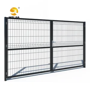 La mejor calidad de hierro 6x6 Refuerzo de base soldada valla de pozo panel de cerca de malla de alambre 3D Wier