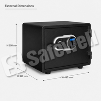 Caja Fuerte Ignífuga Safewell para el Hogar, Gabinete de Acero Sólido Resistente al Fuego con Bandeja Superior para Almacenamiento Organizado de Objetos de Valor