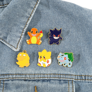 クリエイティブな漫画ポケットモンスターアニメエナメルピンブローチかわいいアニメラペルピン衣類用メタルバッジジュエリー友達へのギフト - Product Image 4