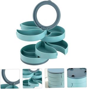Nouvelle boîte d'emballage de bijoux en plastique écologique rotative à quatre couches - Product Image 4