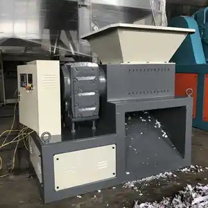 Fabrikant Industriële Plastic Pijpdoos Pallet Zware Enkele As Shredder En Crusher Machine